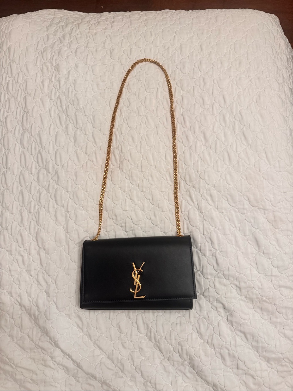 Cute Leather Shoulder Bag with Gold - Picture 6 of 12
